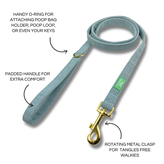 Dog Lead - Cotton Candy Corduroy