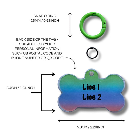 Dog Resin ID Tag - Oh My Bichon!