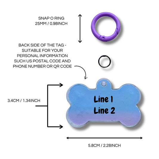 Dog Resin ID Tag - Oh My Chihuahua!