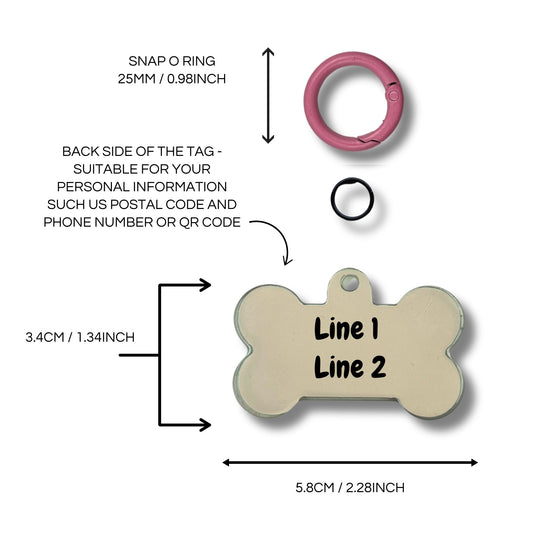 Dog Resin ID Tag - Hippie Van Life