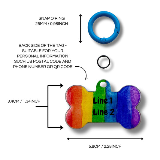 Dog Resin ID Tag - Woof Is Woof