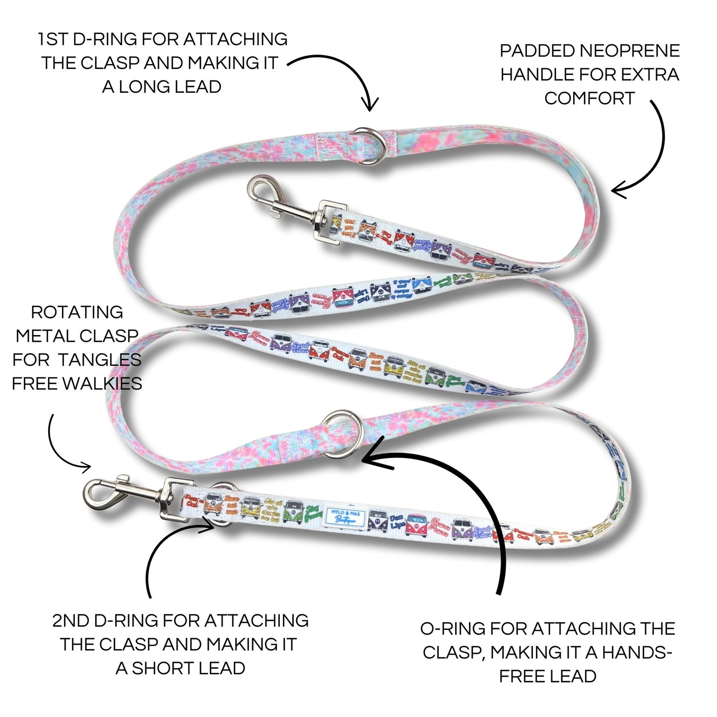 Multifunctional Dog Lead - Hippie Van Life