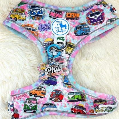 Dog Resin ID Tag - Hippie Van Life (Harness Match)