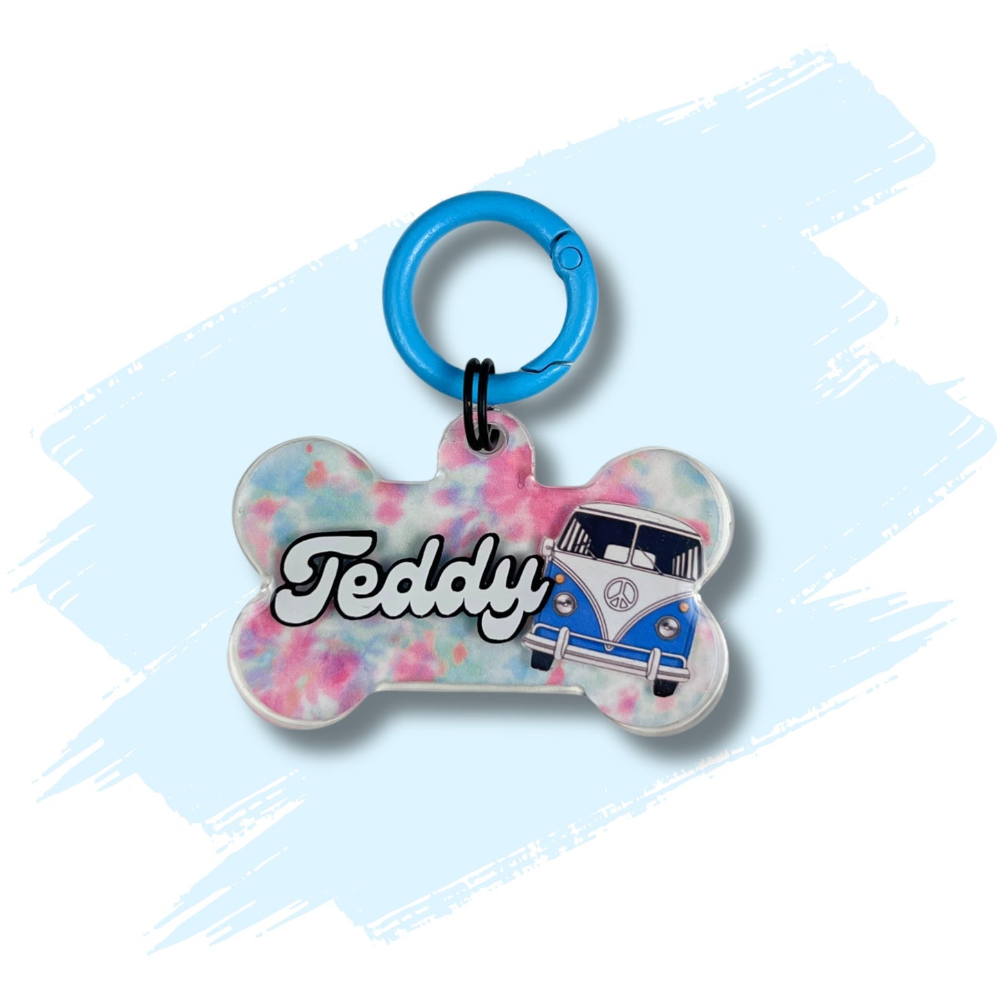 Dog Resin ID Tag - Hippie Van