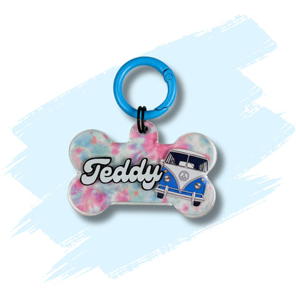 Dog Resin ID Tag - Hippie Van