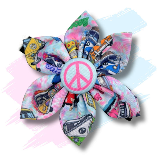 Dog Flower Bow - Hippie Van Life