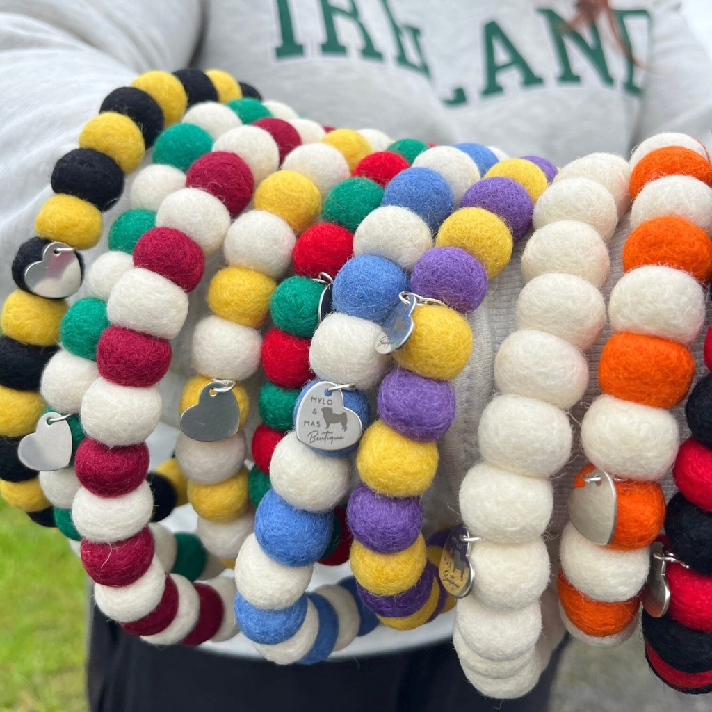 Dog Pom Pom Necklace - All-Ireland Counties