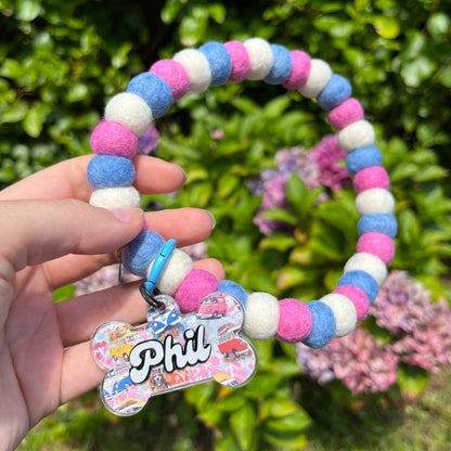 Dog Resin ID Tag - Hippie Van Life (Harness Match)