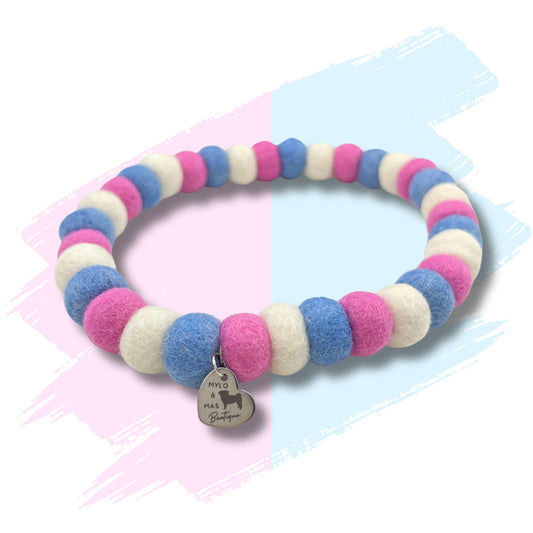 Dog Pom Pom Necklace - Hippie Van Life