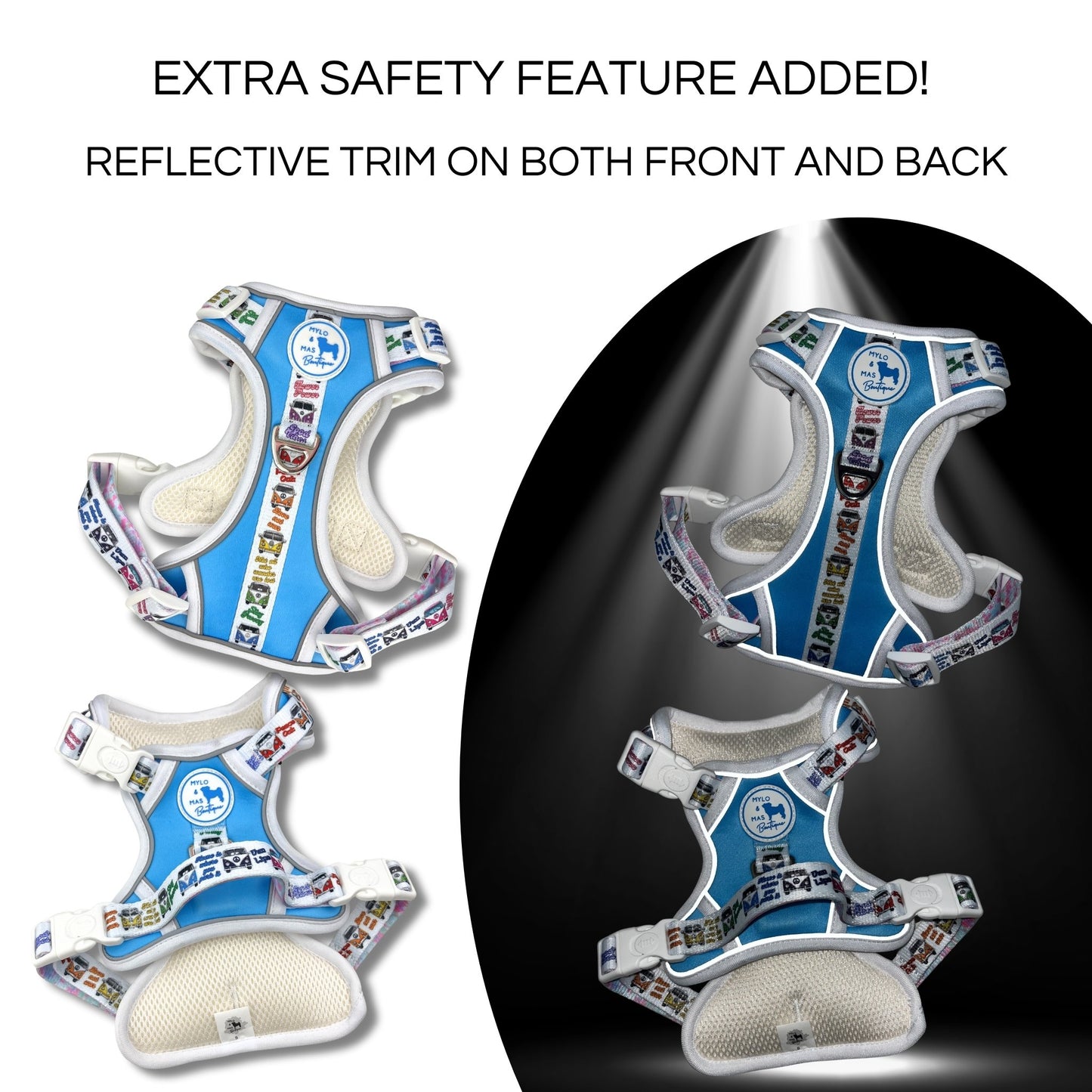 Mighty Hounds™ Dog Harness - Hippie Van Life