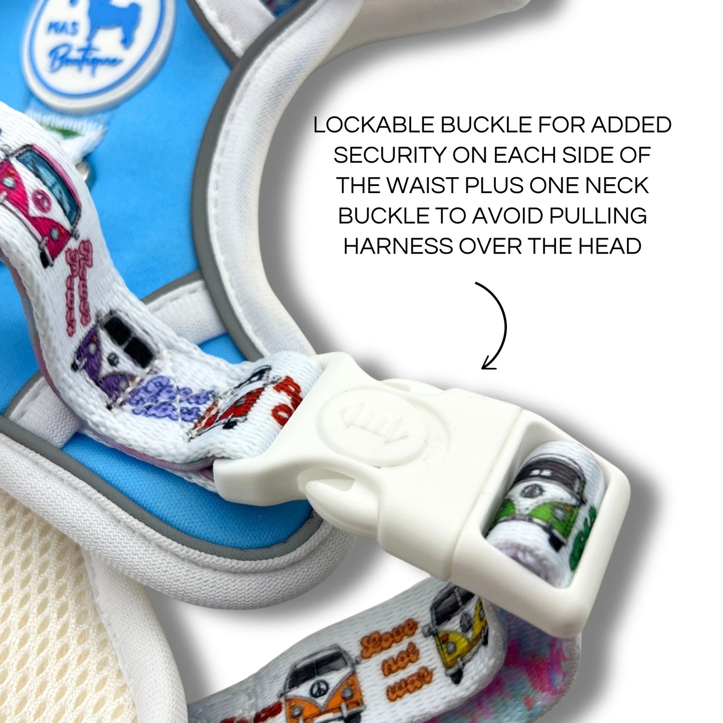 Mighty Hounds™ Dog Harness - Hippie Van Life